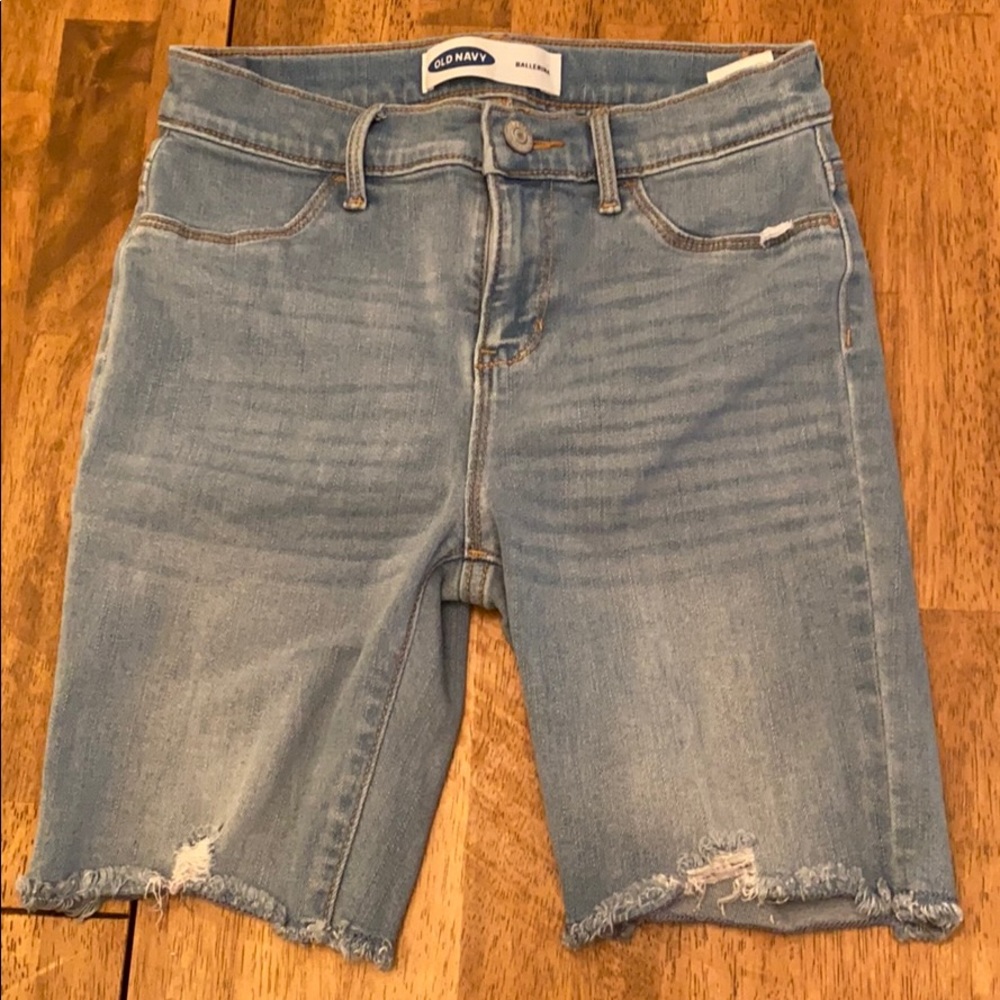 Ballerina Distressed Cut-Off Jean Shorts for Girls